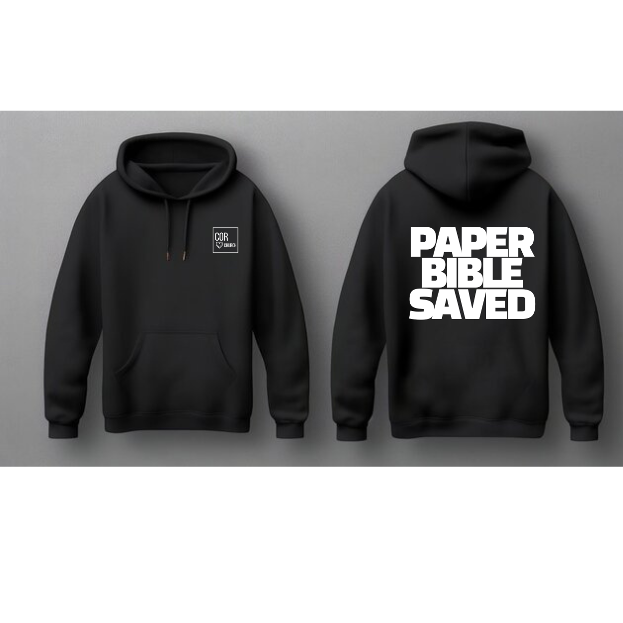 PAPER BIBLE SAVED HOODIE