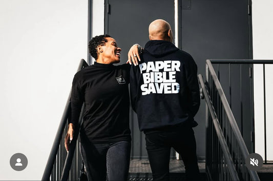 PAPER BIBLE SAVED HOODIE